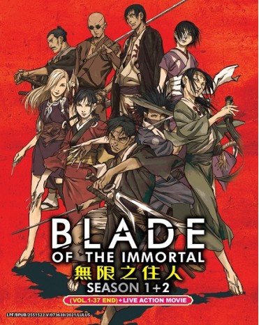 BLADE OF  THE IMMORTAL SEASON 1+2(VOL.1-37 END) + LIVE ACTION MOVIE